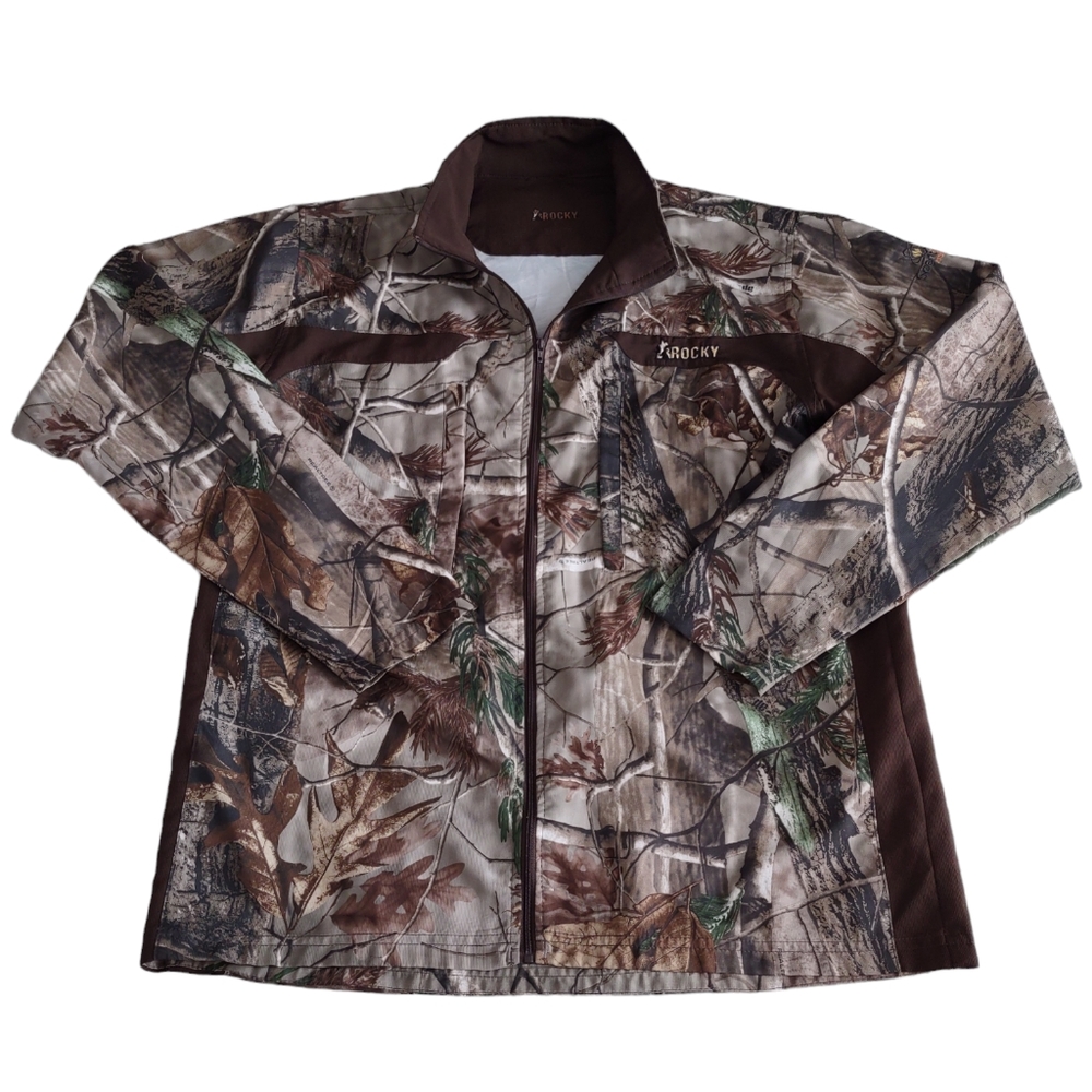 Rocky Size Medium Scent IQ Atomic Foliage Camo Full Zip Lightweight Jacket
